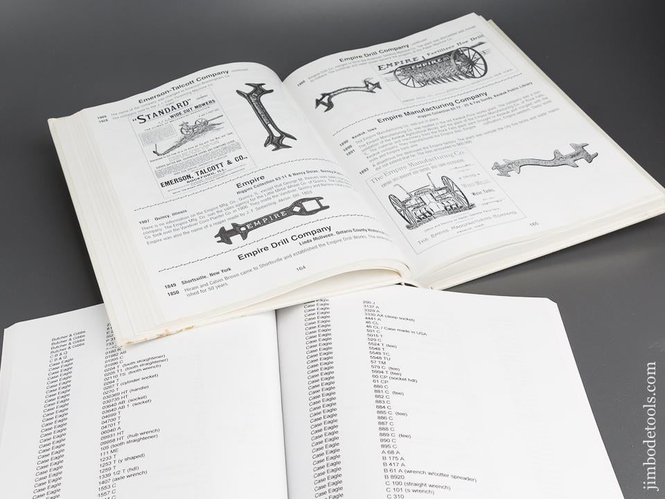 New Book:  THE HISTORY OF OLD TIME FARM IMPLEMENT COMPANIES AND THE WRENCHES THEY USED and its Supplement by P. T. Rathbone - 77069R