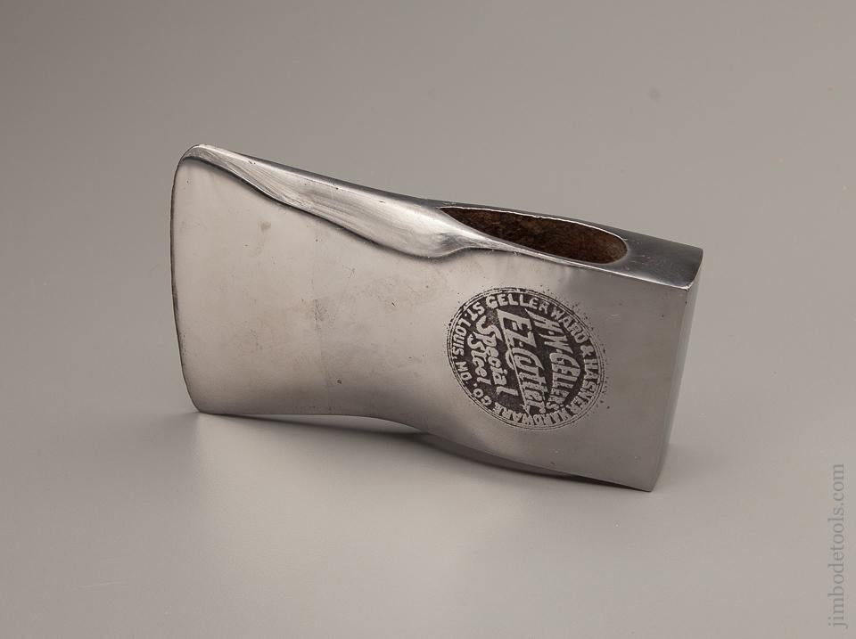 RARE 4 pound H.W. GELLER'S E-Z CUTTER SPECIAL STEEL Embossed Axe - 77085R