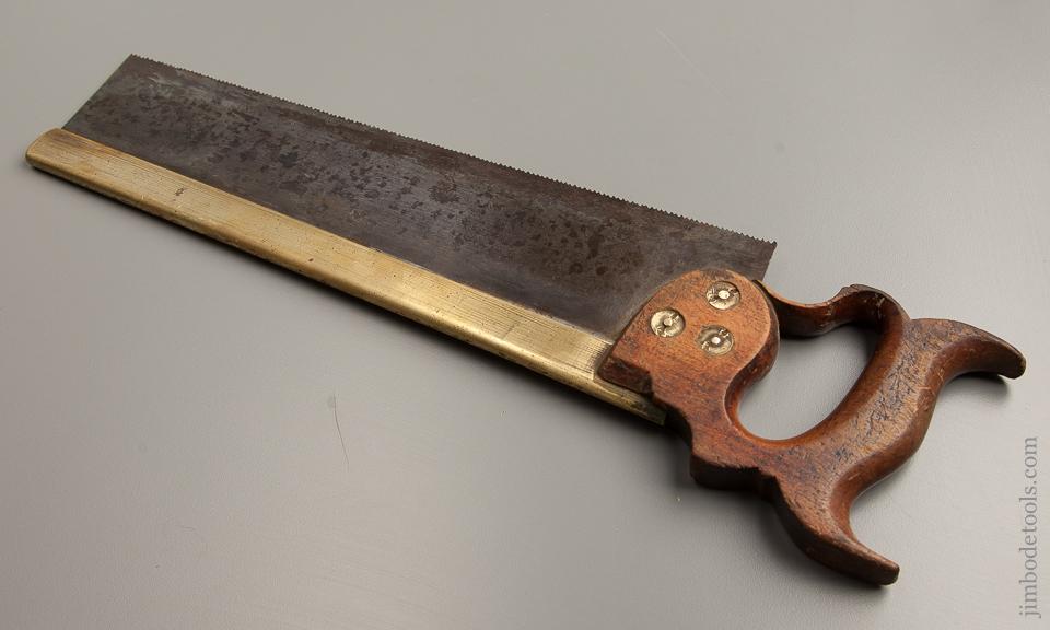 F. BRITTAIN SUFFIELD 11 point 14 inch Rip Brass Back Saw circa 1864-87 - 77134