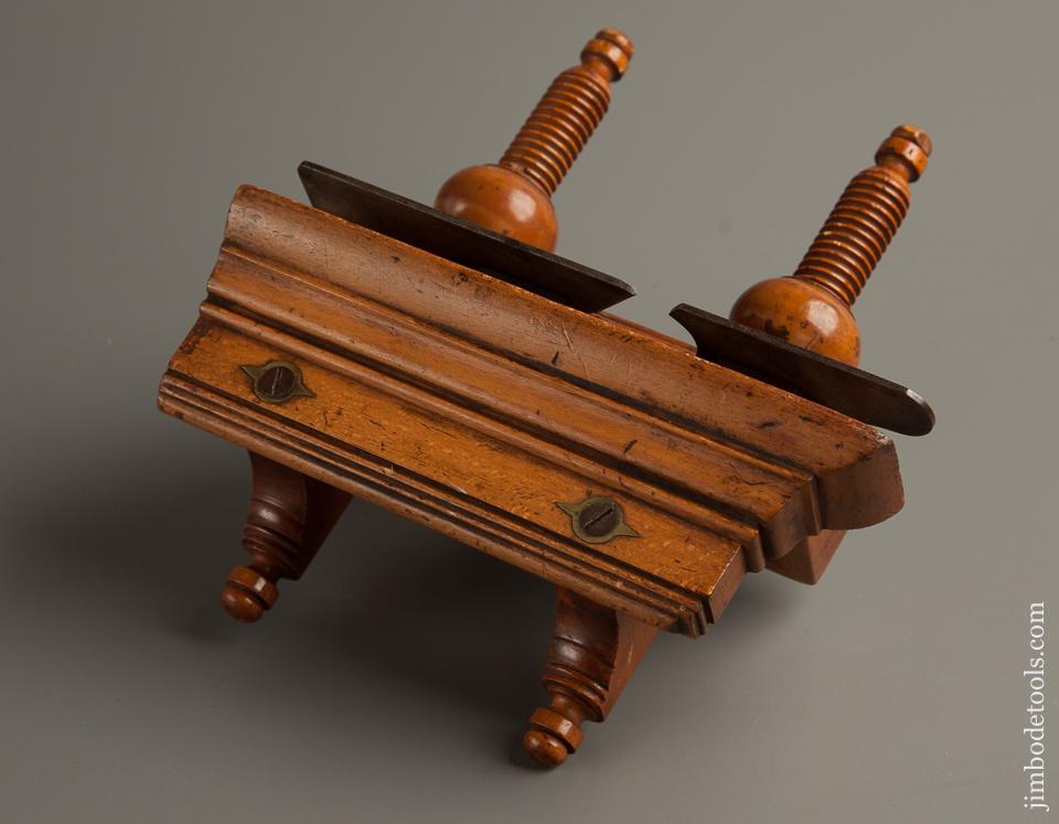 Clean MATHIESON No. 7B Screw Arm Plough Plane with Matched Set of 8 MATHIESON Irons - 77175