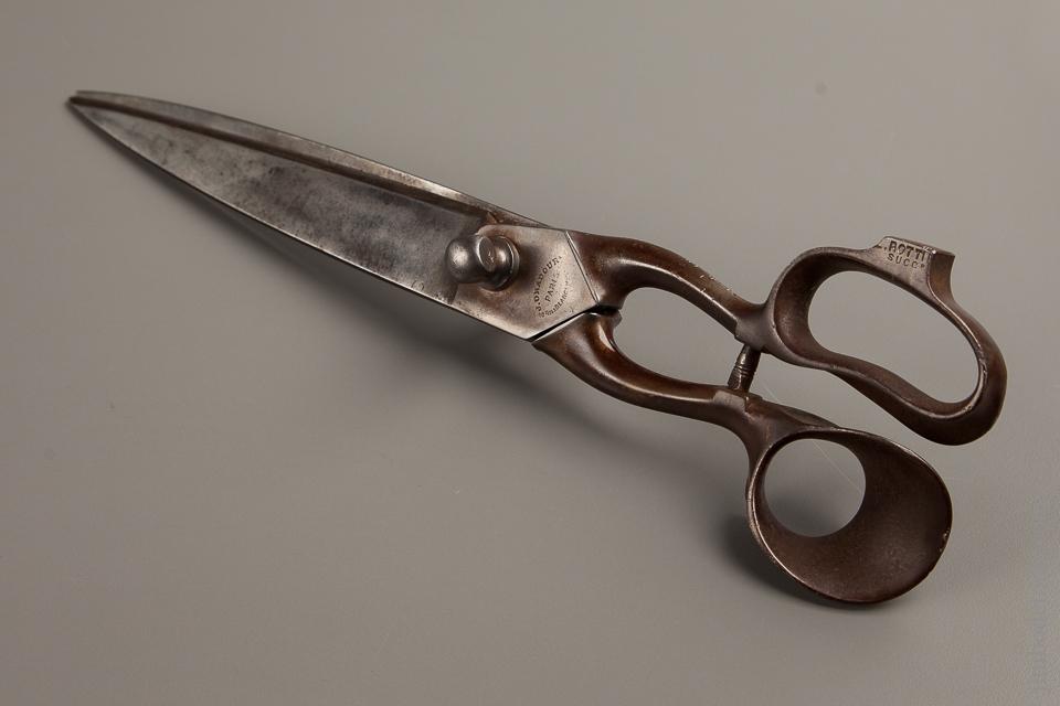 Huge and Fancy! Early French Tailor's Shears - 77177