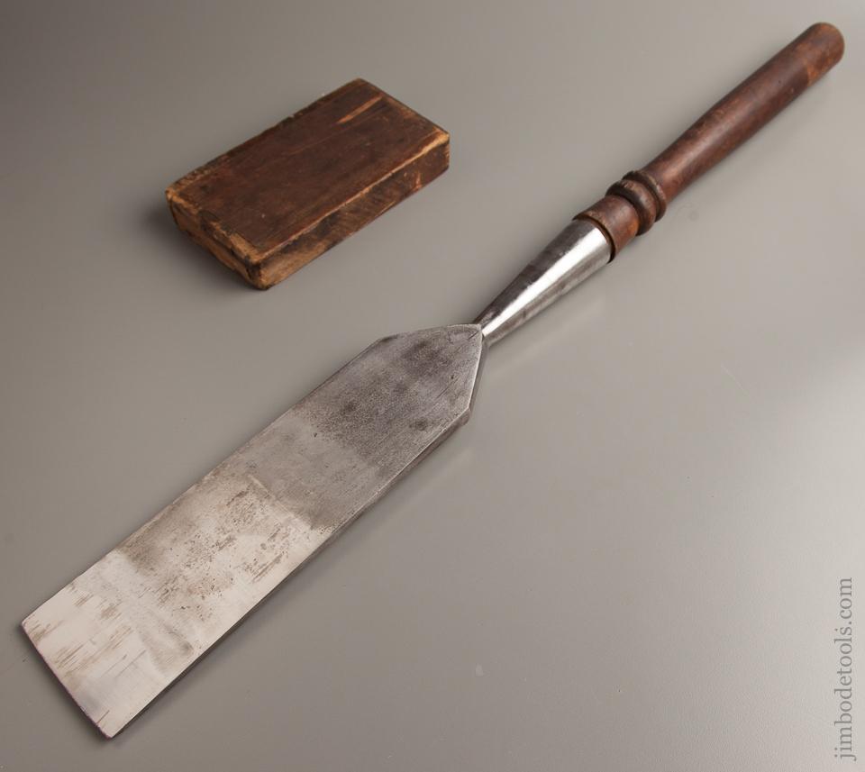 SUPERB 3 1/2 x 29 inch JAMES SWAN Slick with Wooden Sheath - 77189