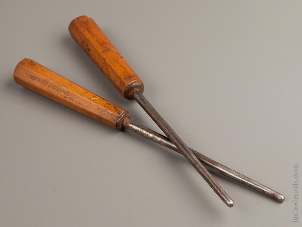 Early Boxwood Handled Draw Bore Pin Pair - 77196