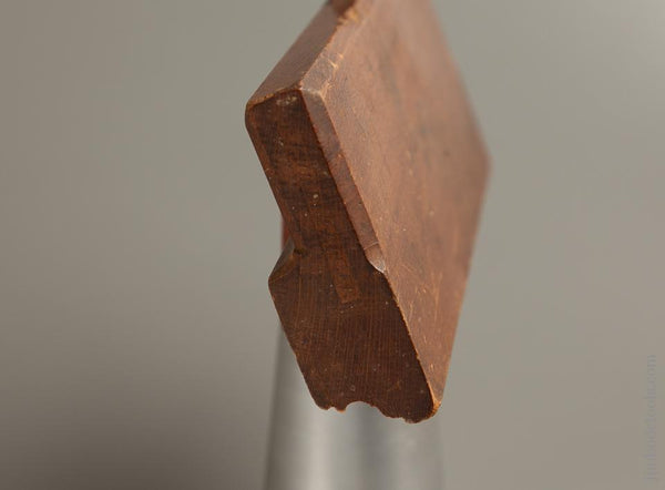 18th Century I. LINDENBERGER Ten inch Yellow Birch Crispy Complex Molding Plane circa 1785-1817  - 77230U