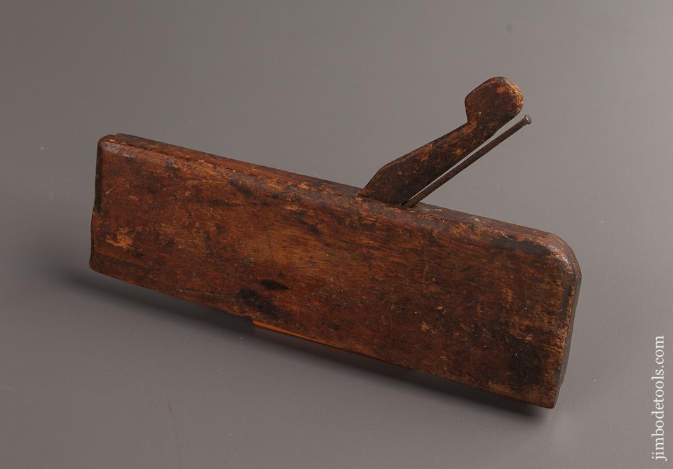 RARE Mark H. WETHEREL IN NORTON 18th Century 9 3/4 inch Yellow Birch Molding Plane GOOD+ - 77237