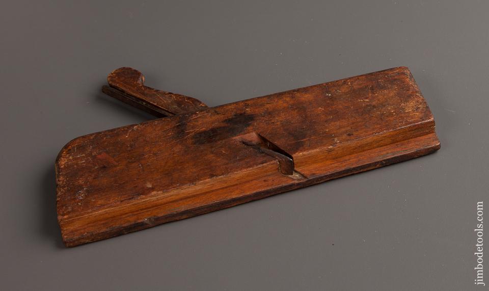 RARE Mark H. WETHEREL IN NORTON 18th Century 9 3/4 inch Yellow Birch Molding Plane GOOD+ - 77237