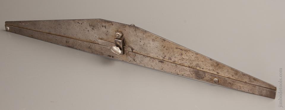 RARE Adjustable BALDWIN TUTHILL & BOLTON Sawyer's Straight Edge and Tension Gauge with Stand - 77248