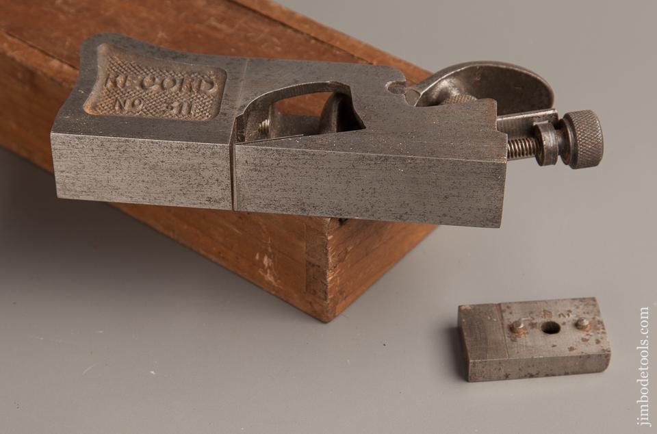 RECORD No. 311 Bull Nose and Shoulder Rabbet Plane FINE & COMPLETE in Box with Both Noses - 77252