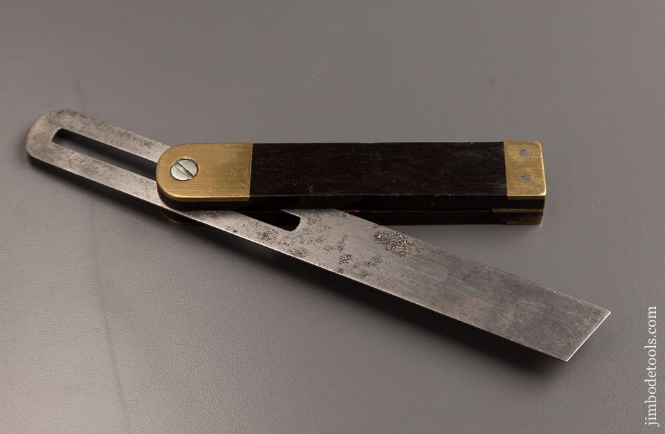 Nine inch Ebony and Brass Bevel - 77268