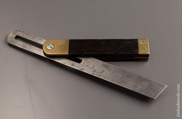 Nine inch Ebony and Brass Bevel - 77268