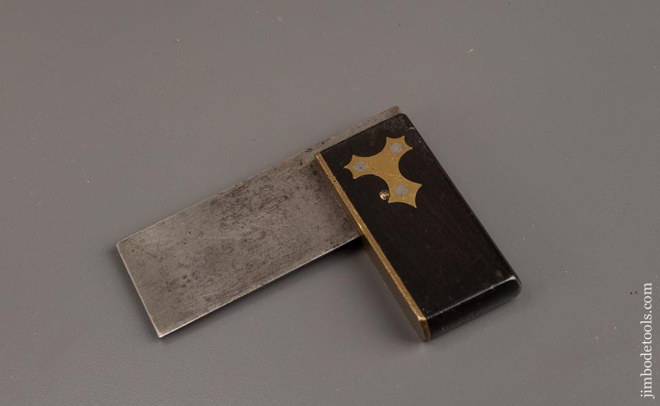 Three inch Ebony and Brass Try Square - 77270