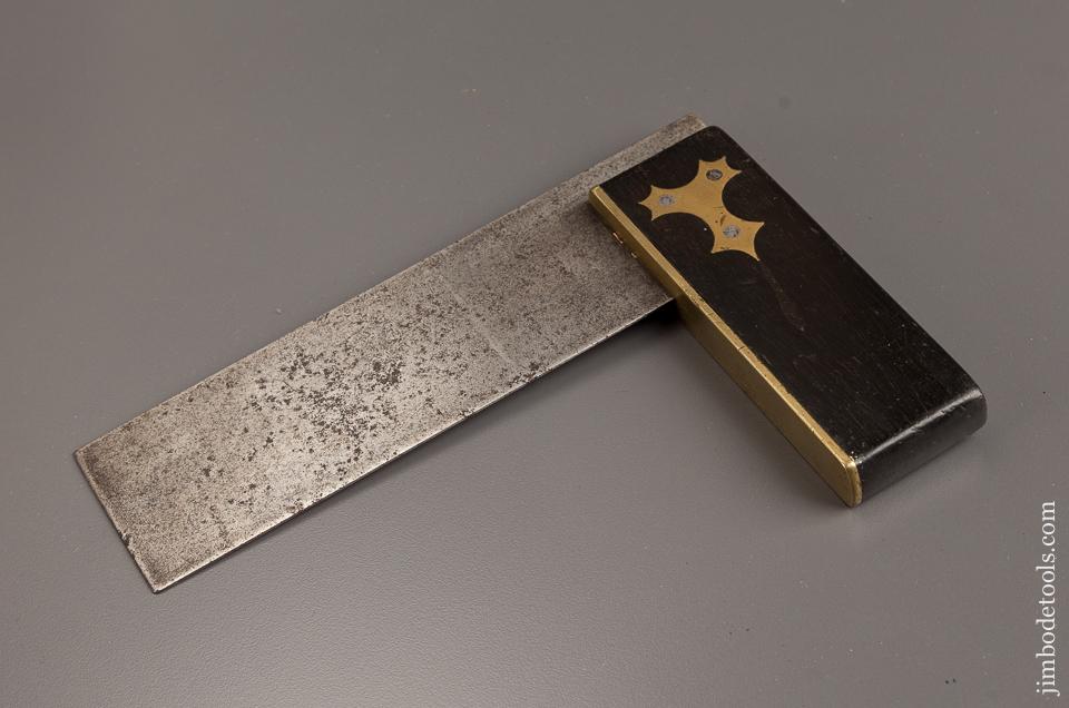 Six inch Ebony and Brass Try Square - 77280