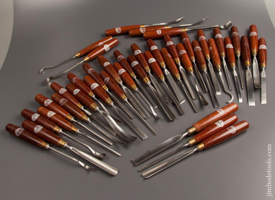 MINT Set of 40 MARPLES Carving Chisels and Gouges NEW OLD STOCK  - 77319