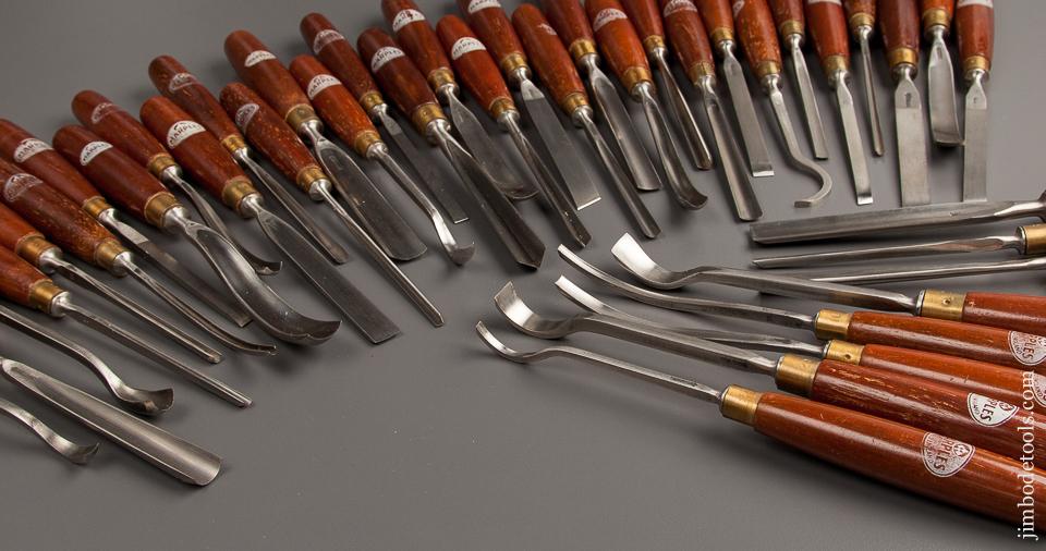 MINT Set of 40 MARPLES Carving Chisels and Gouges NEW OLD STOCK  - 77319