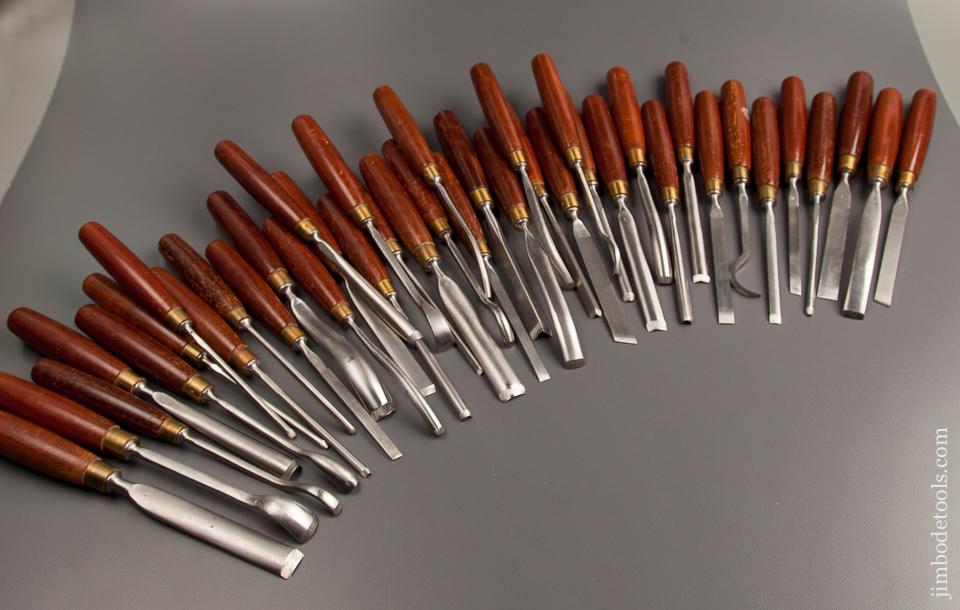 MINT Set of 40 MARPLES Carving Chisels and Gouges NEW OLD STOCK  - 77319