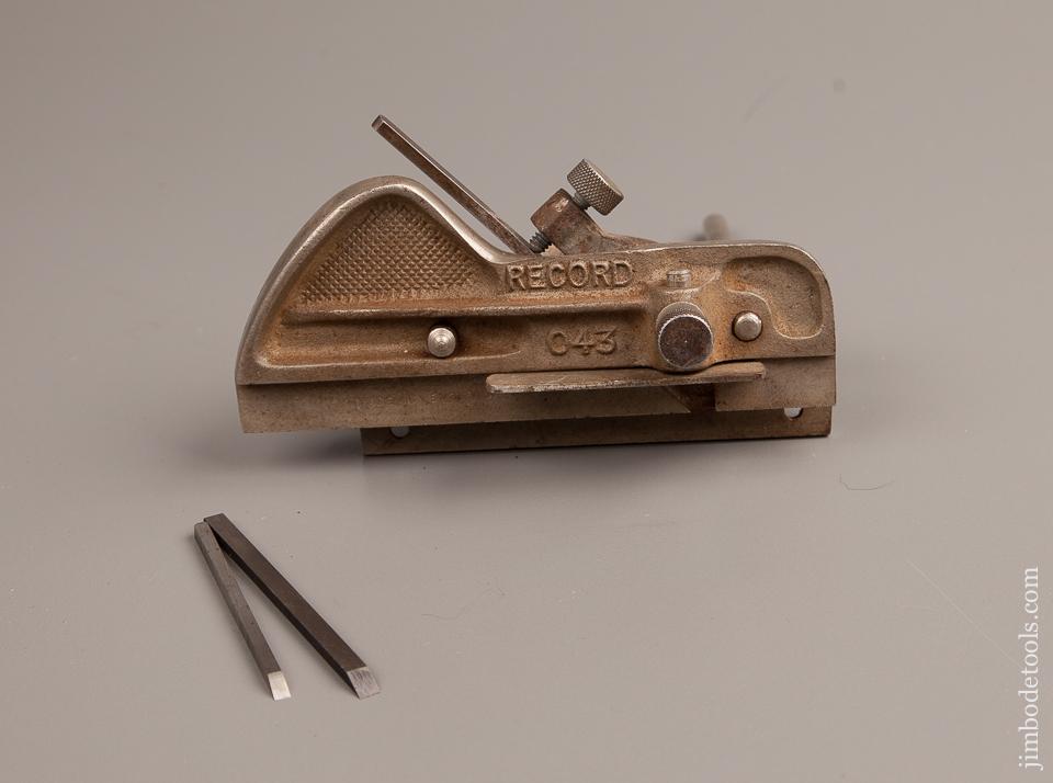 RECORD No. 043 Plough Plane with 3 Cutters - 77338