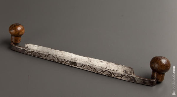 Ornately Decorated 10 inch European Draw Knife -77347