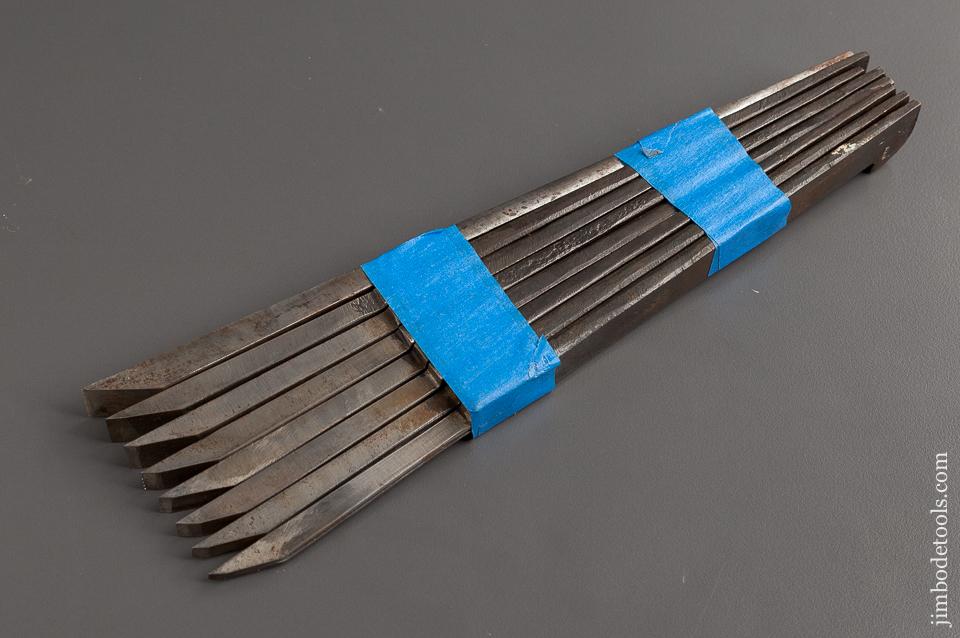 User Set of 8 Graduated Plow Plane Irons - 77352