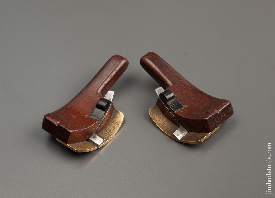 Stunning Mahogany and Ebony Curved Side Rabbet Planes - 325