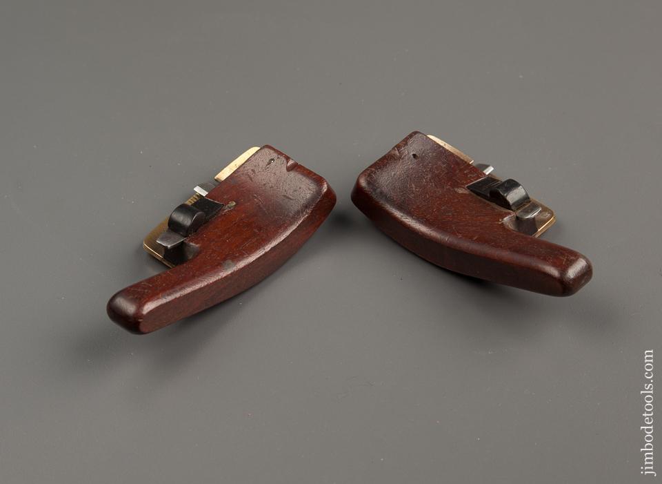 Stunning Mahogany and Ebony Curved Side Rabbet Planes - 325
