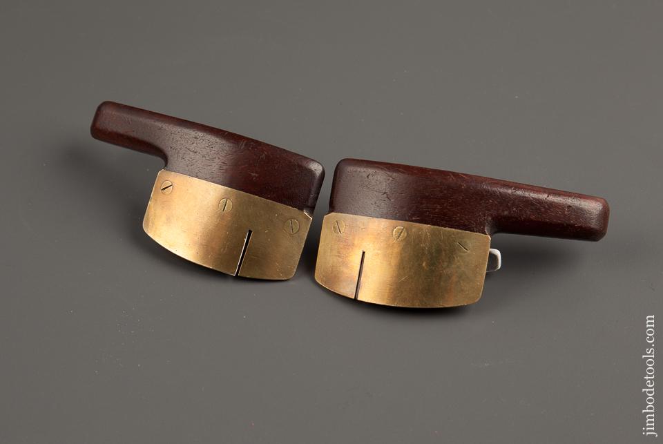 Stunning Mahogany and Ebony Curved Side Rabbet Planes - 325