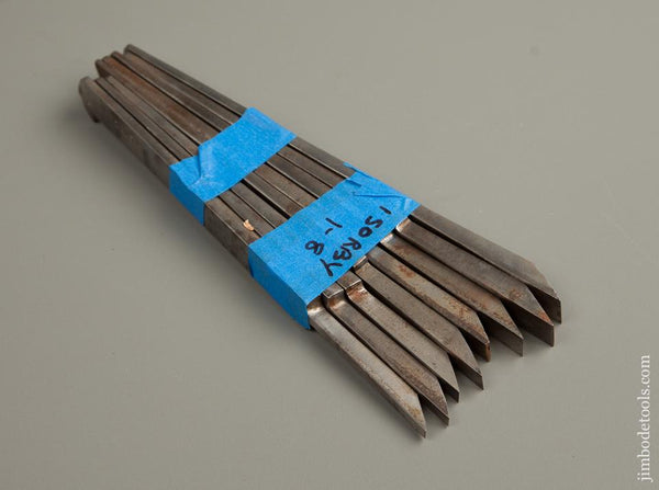 I SORBY User Set of 8 Graduated Plow Plane Irons - 77362