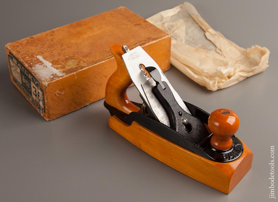 STANLEY No. 36 Transitional Smooth Plane MINT! In its Original Box - 77377U