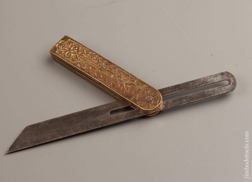 Fancy Brass HOWARDS November 5, 1867 PATENT 9 Inch Bevel - 77380R