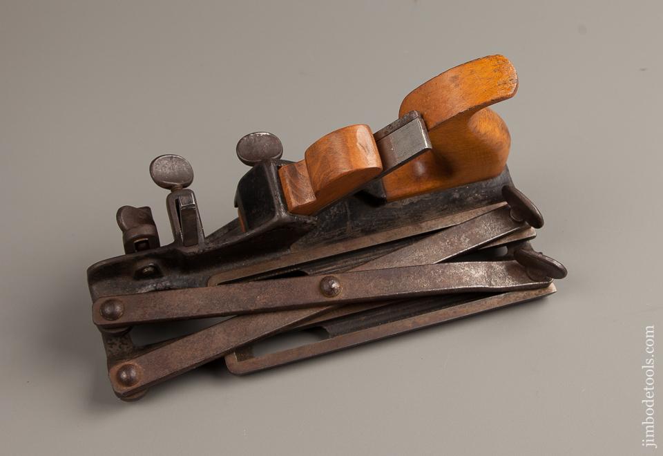 Marvelous! MORRIS Patent Plow Plane with 10 Irons PERFECT - 77383R