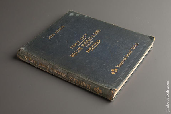 BOOK: PRICE LIST WILLIAM MARPLES & SONS LIMITED SHEFFIELD 1938 Edition - 77401R