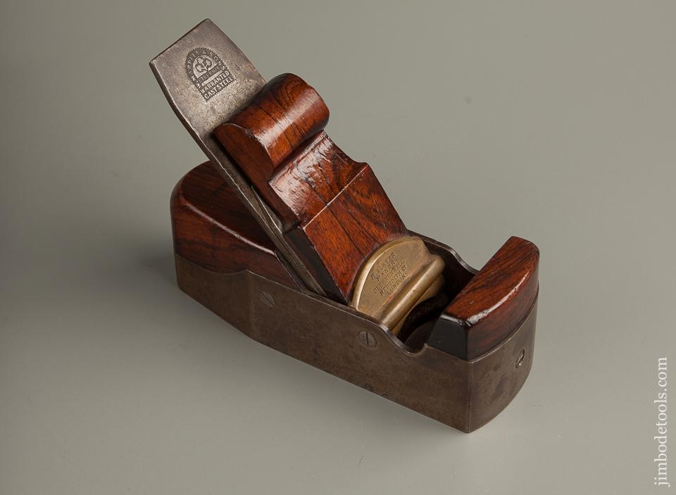 Extra-Fine! Dual Mark Rosewood & Iron Smooth Plane H. SLATER and R. CLARKE - 77412U