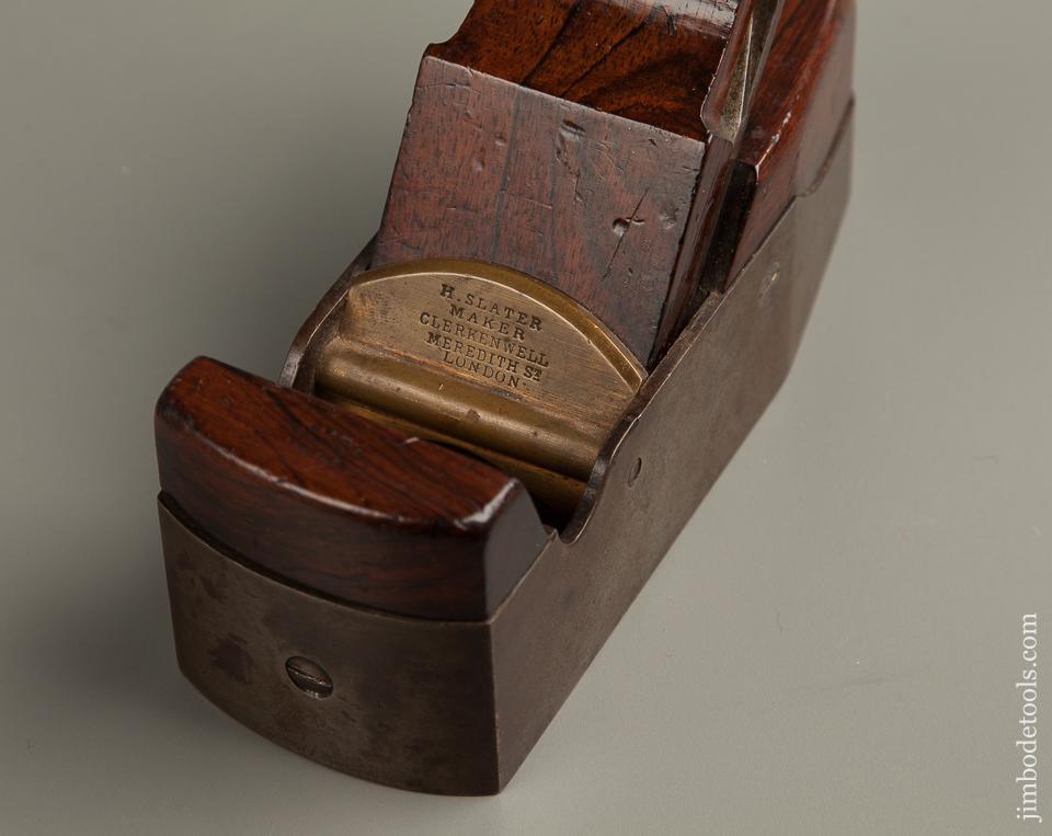 Extra-Fine! Dual Mark Rosewood & Iron Smooth Plane H. SLATER and R. CLARKE - 77412U