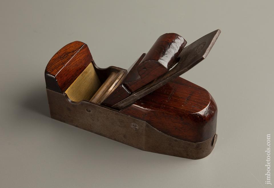 Extra-Fine! Dual Mark Rosewood & Iron Smooth Plane H. SLATER and R. CLARKE - 77412U