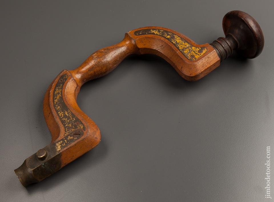 Fantastic NEAR NEW Condition WALTER & CO. Beech and Lignum Plated SHEFFIELD Brace - 77419R