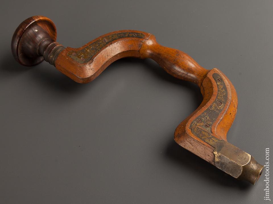 Fantastic NEAR NEW Condition WALTER & CO. Beech and Lignum Plated SHEFFIELD Brace - 77419R