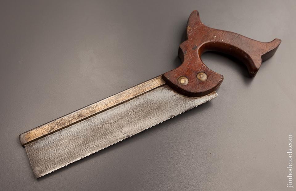 DISSTON 17 point 8 inch No. 70 Rip Dovetail Saw - 77431