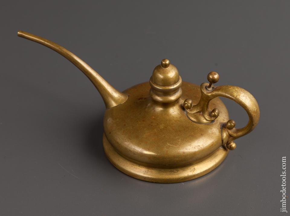 Lovely BUFFALO MFG CO Ornate Brass Oil Can - 77442U