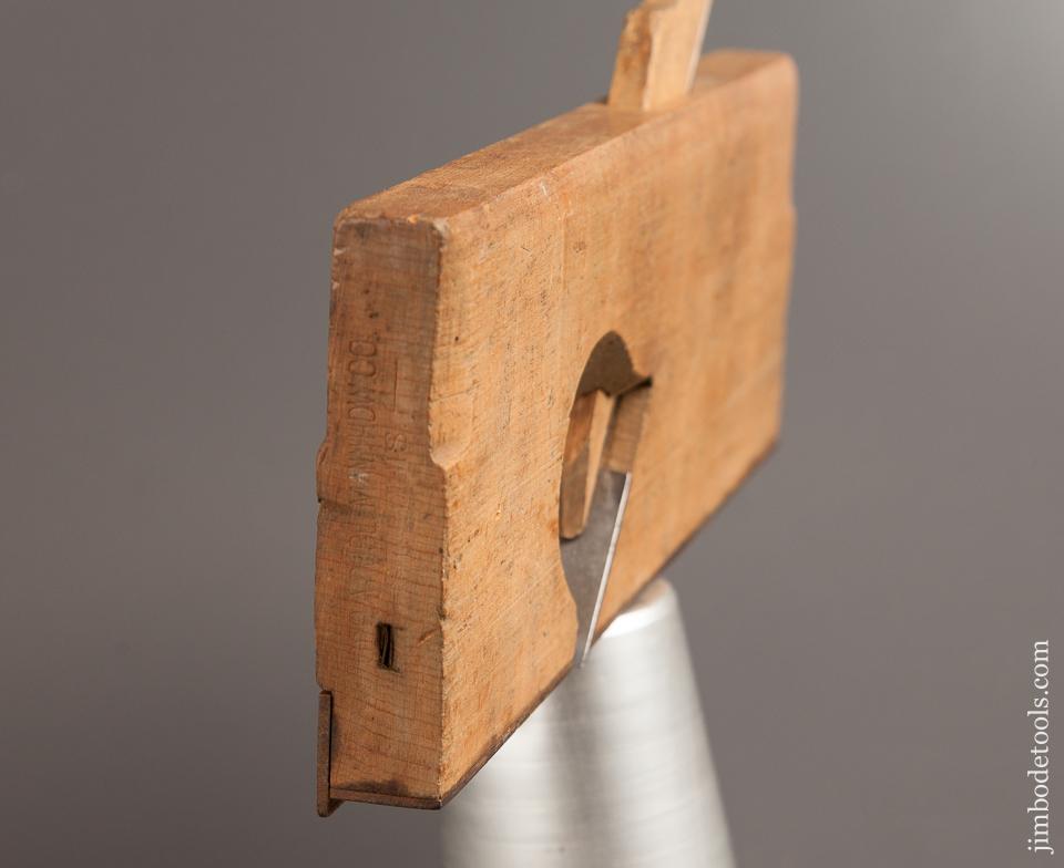 3/4 inch Wide Rabbet Plane with Unusual Steel Sole and Fence GEO ARUBEEMANN HARDWARE CO ST. LOUIS - 77492