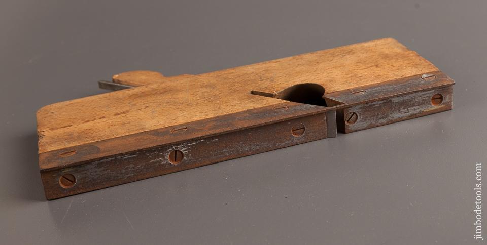 3/4 inch Wide Rabbet Plane with Unusual Steel Sole and Fence GEO ARUBEEMANN HARDWARE CO ST. LOUIS - 77492