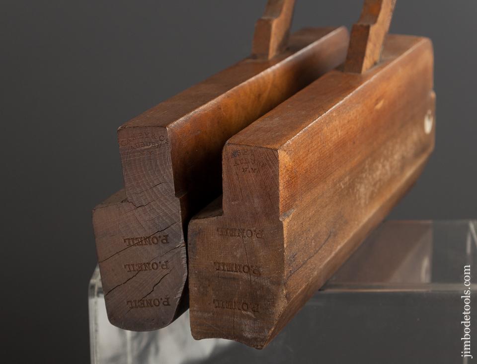CASEY & CO AUBURN NY No. 16 Hollow & Round Molding Plane Pair circa 1830-1850s - 77494