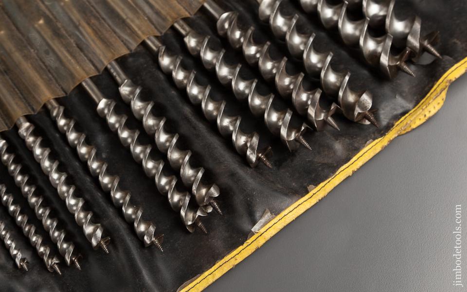 Complete Set of 13 RUSSELL JENNINGS Auger Bits in Original Roll - 77506