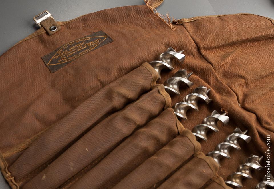 Complete Set of 13 RUSSELL JENNINGS Auger Bits in Original Roll - 77507