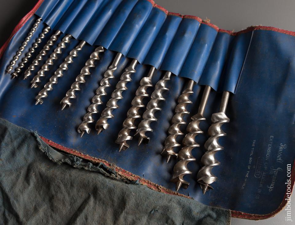 Complete Set of 13 RUSSELL JENNINGS Auger Bits in Original Roll - 77508