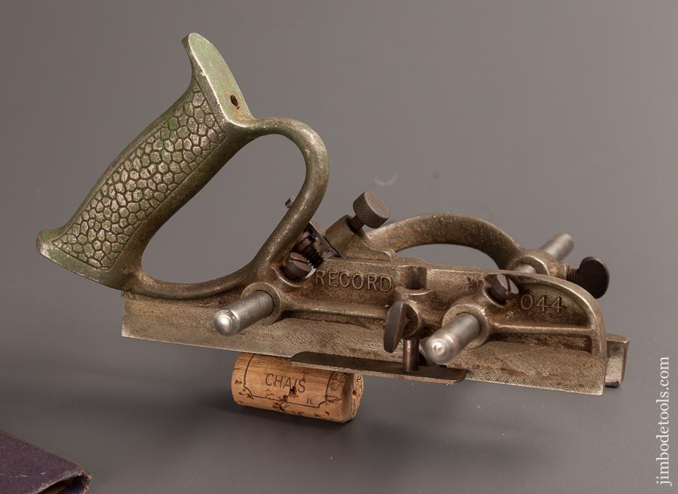Good User RECORD No. 044 Plough Plane with 7 Cutters and Stop - 77523