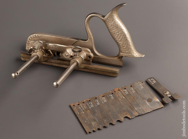 Good User STANLEY No. 50 Plow Plane with 12 Cutters and 1 Stop - 77536