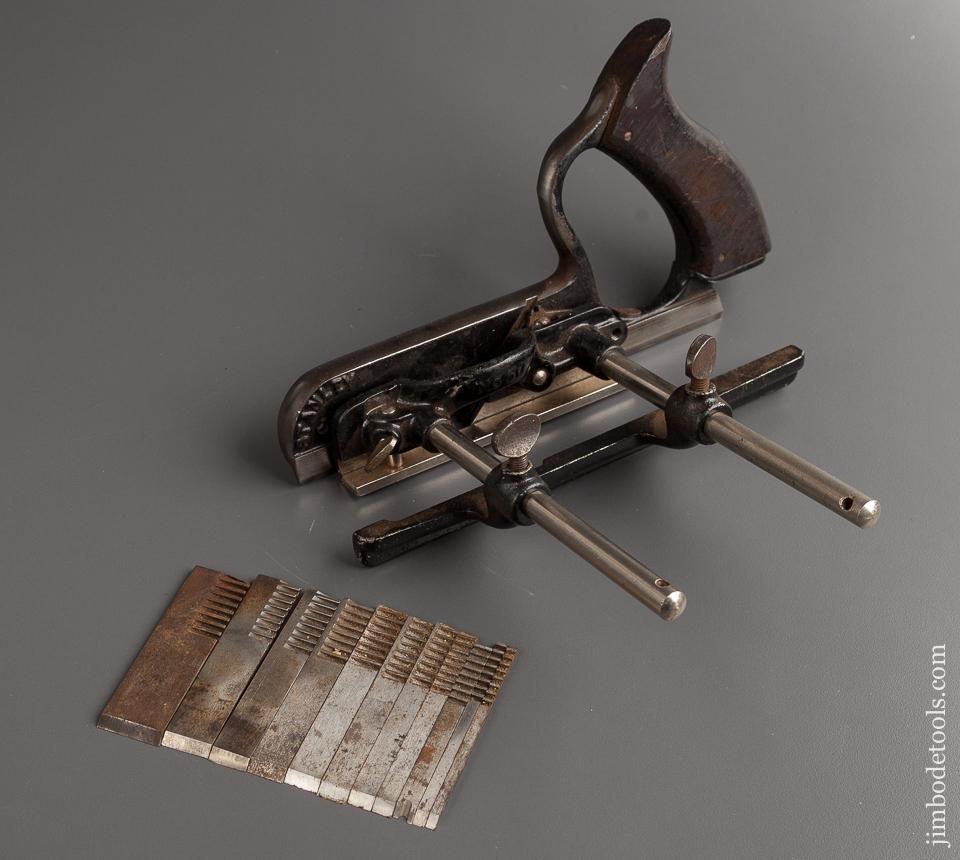 Fine User STANLEY No. 50 Plow Plane with 11 Cutters and 2 Stops - 77539