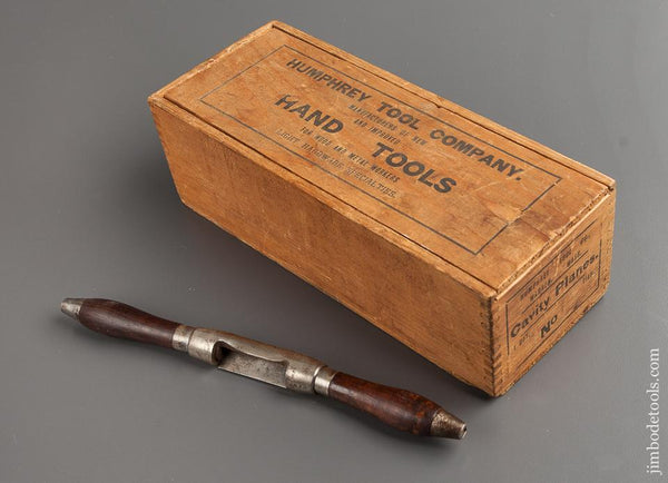 HUMPHREY Patent May 16, 1882 Cavity Plane (Spoke Shave) in Original Wooden Box - 77598U