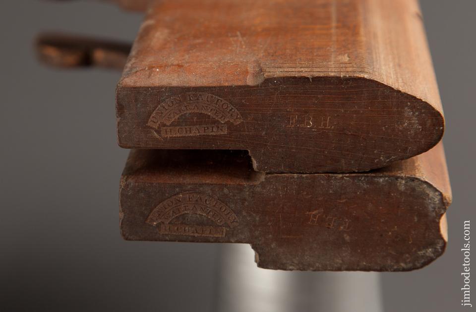4/8 inch H. CHAPIN UNION FACTORY Table Joint Plane Set circa 1828-97  FINE - 77613R