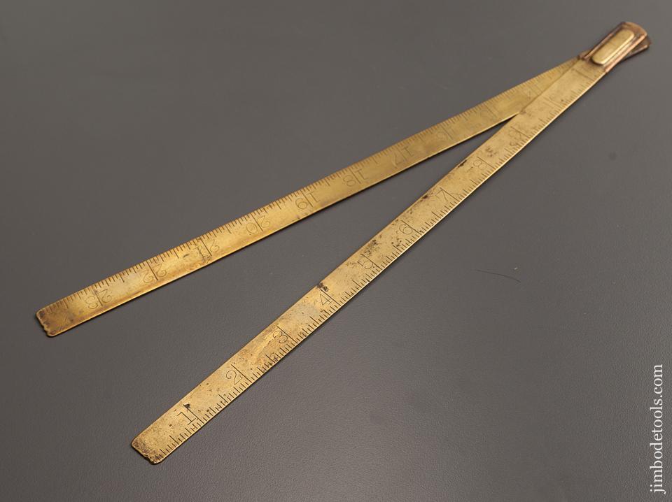 STANLEY No. 17 Brass Two Foot Two Fold Blacksmith's Rule - 77627R
