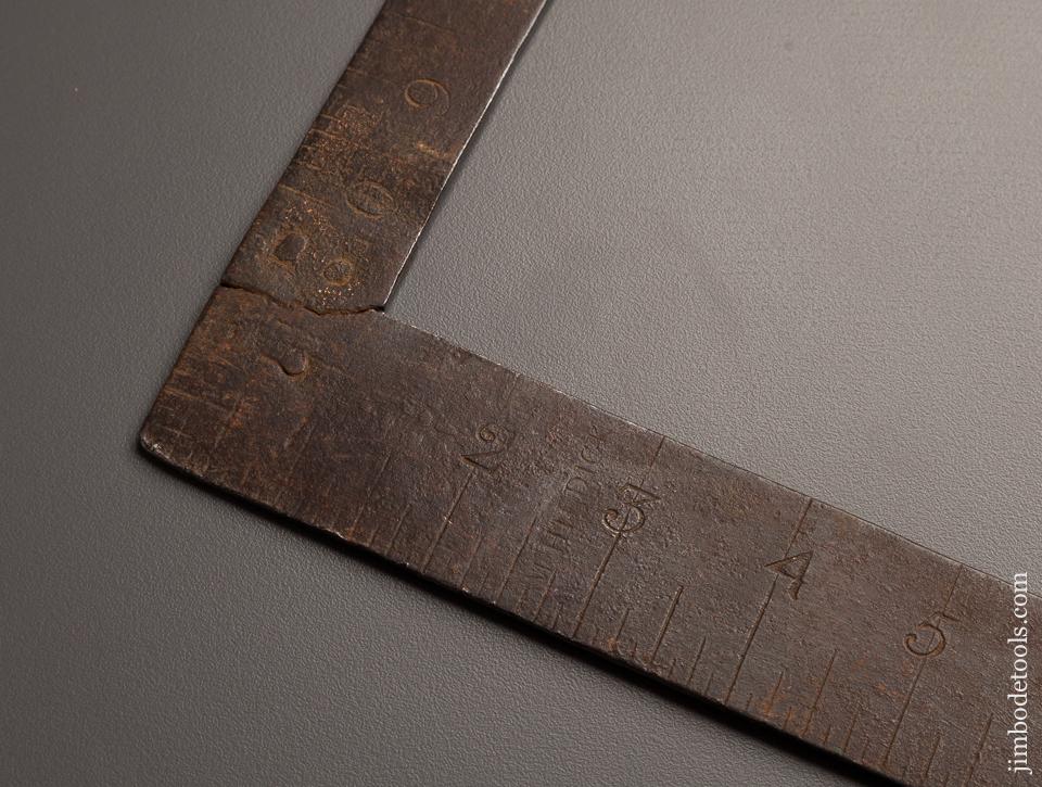 24x12 inch HILDICK Hand Stamped Steel Framing Square  - 77628R